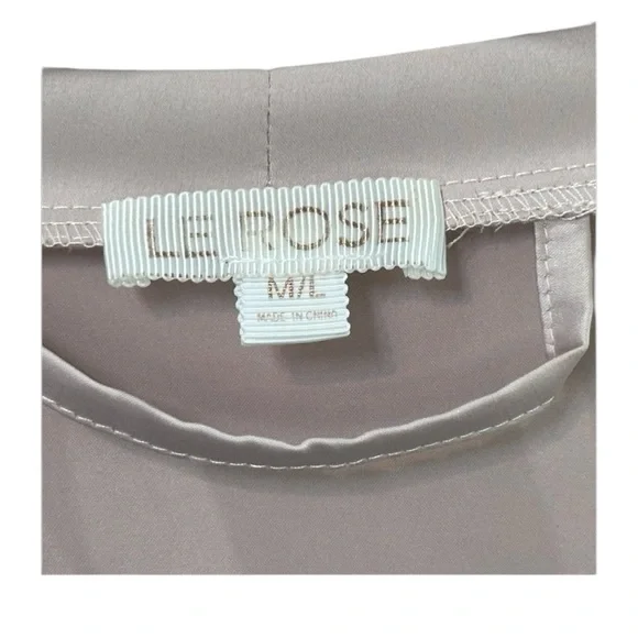 Le Rose Bridesmaid Light Pink Lace Robe Size M/L - Picture 6 of 6